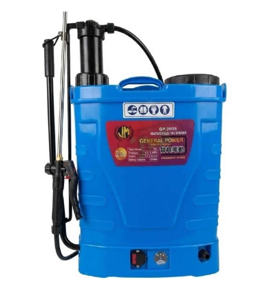 سمپاش ۲۰ لیتری دوکاره شارژی و دستی مدل rmc-20DS